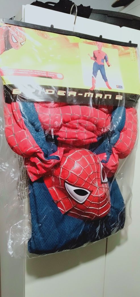 Strój karnawałowy Spiderman 2 Marvel rozmiar 132 NOWY