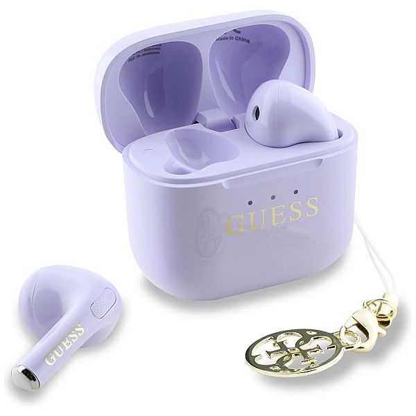 Słuchawki TWS Guess Glossy Effect Printed Classic Logo & Charm - lawen