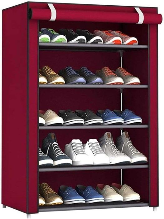 Складной тканевый полка-шкаф стеллаж для обуви Shoe Cabinet на 5 полок