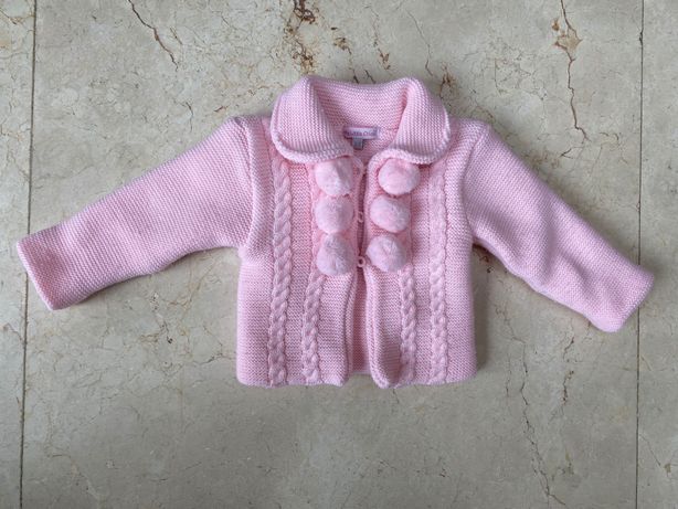 Sweter dziecięcy różowy 3-6miesiaca