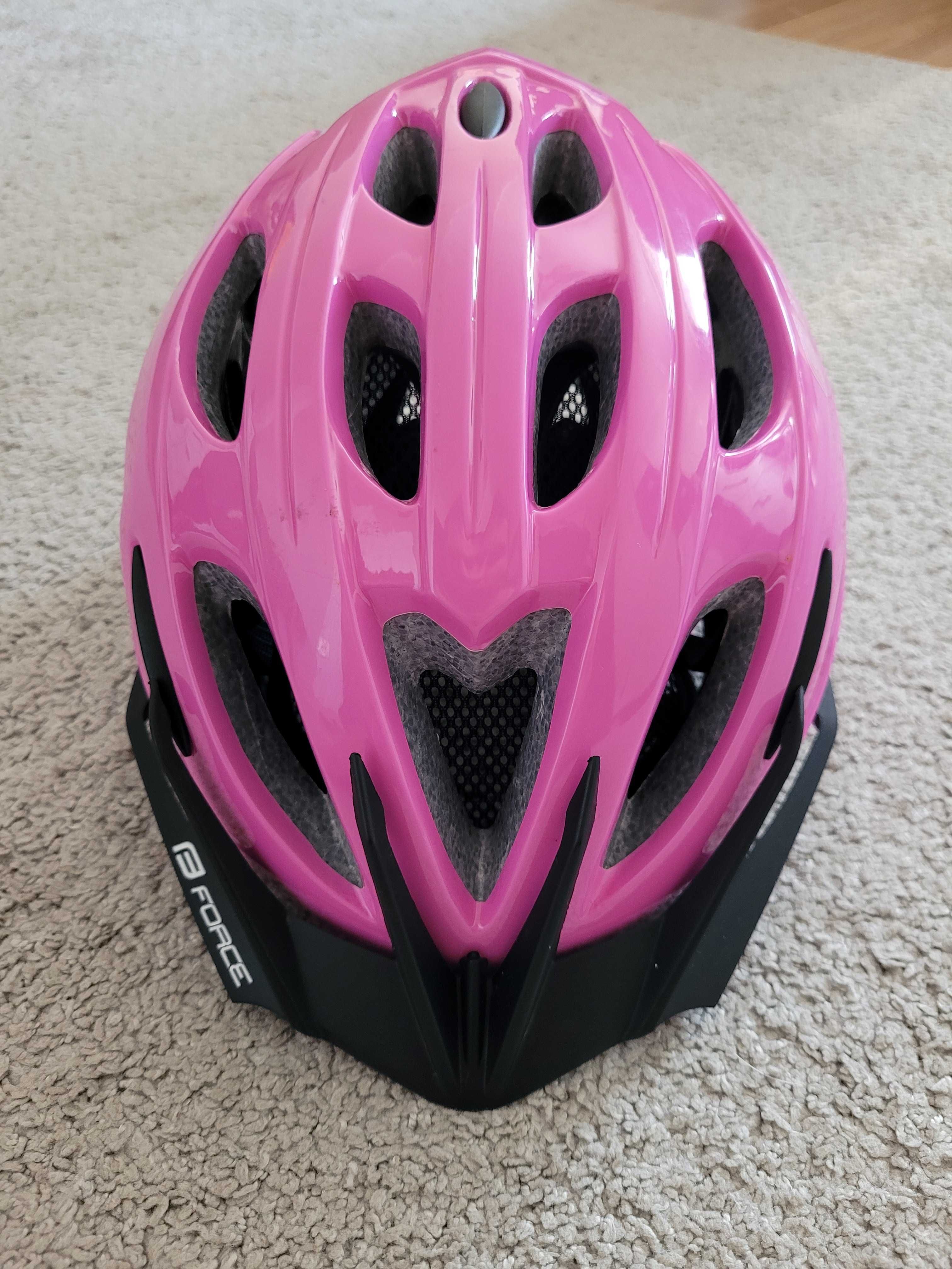 Kask dziewczęcy Force rozm 50-54cm