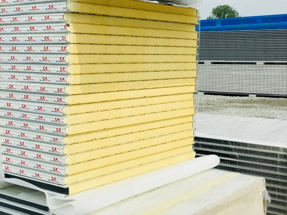 Płyta warstwowa blacha dachowa płyty warstwowe dachowe 100 mm PIR
