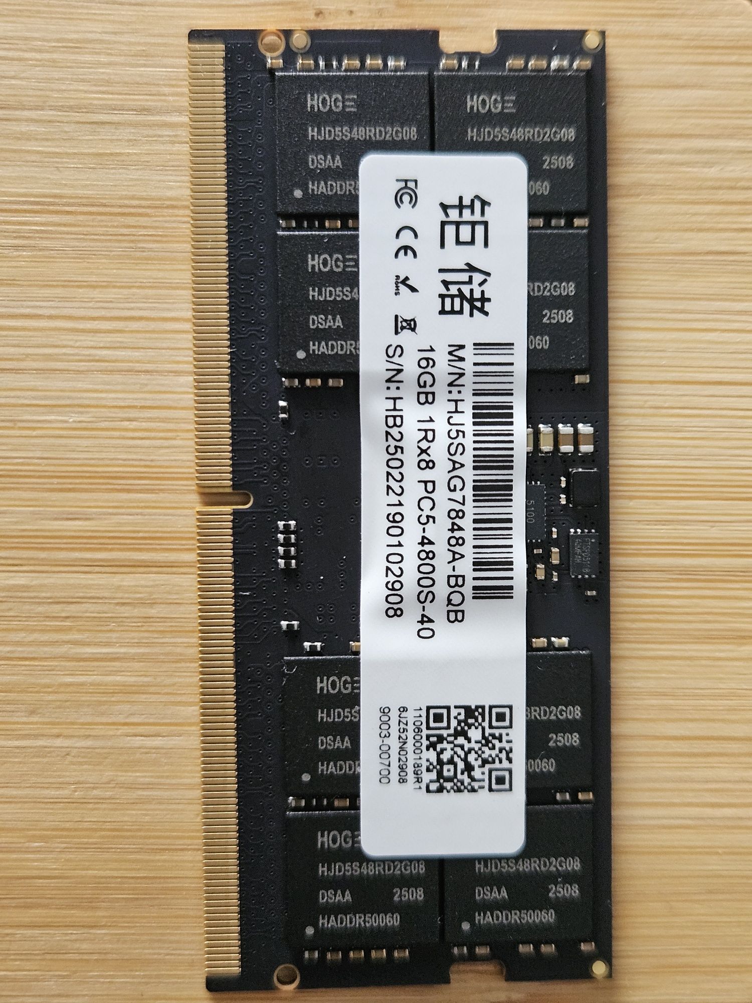 Ddr5 so-dimm 16gb 4800Mhz