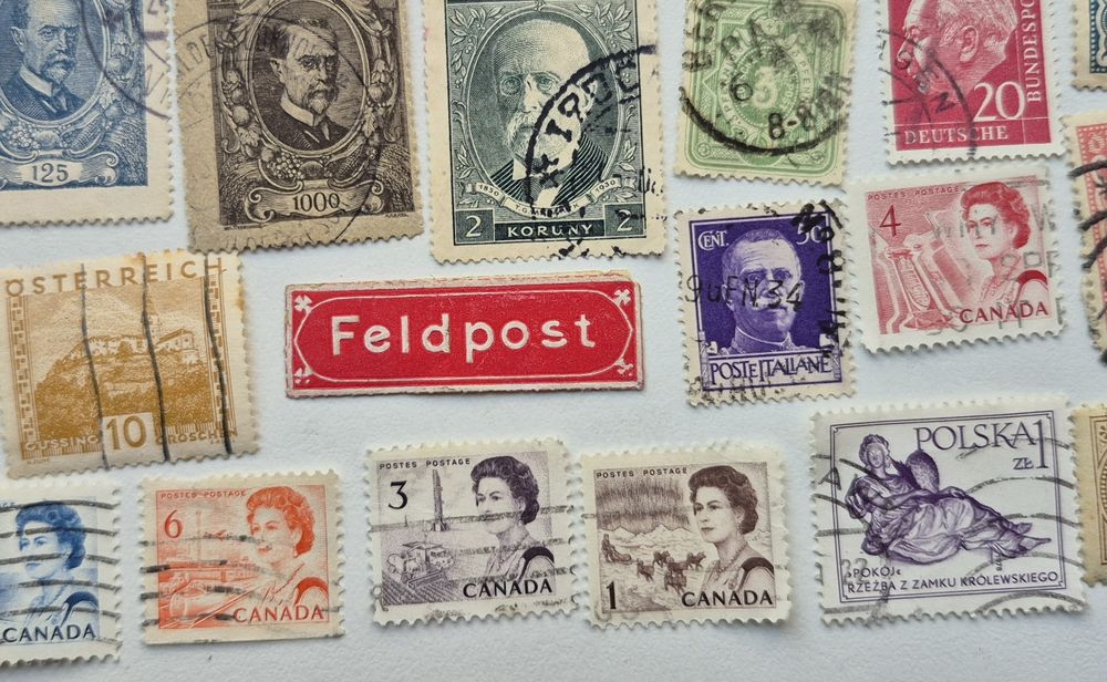 Колекція марок світу 74 марки без повторів 1900 - 1990 років