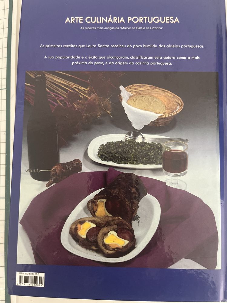 Livro Arte Culinaria portuguesa