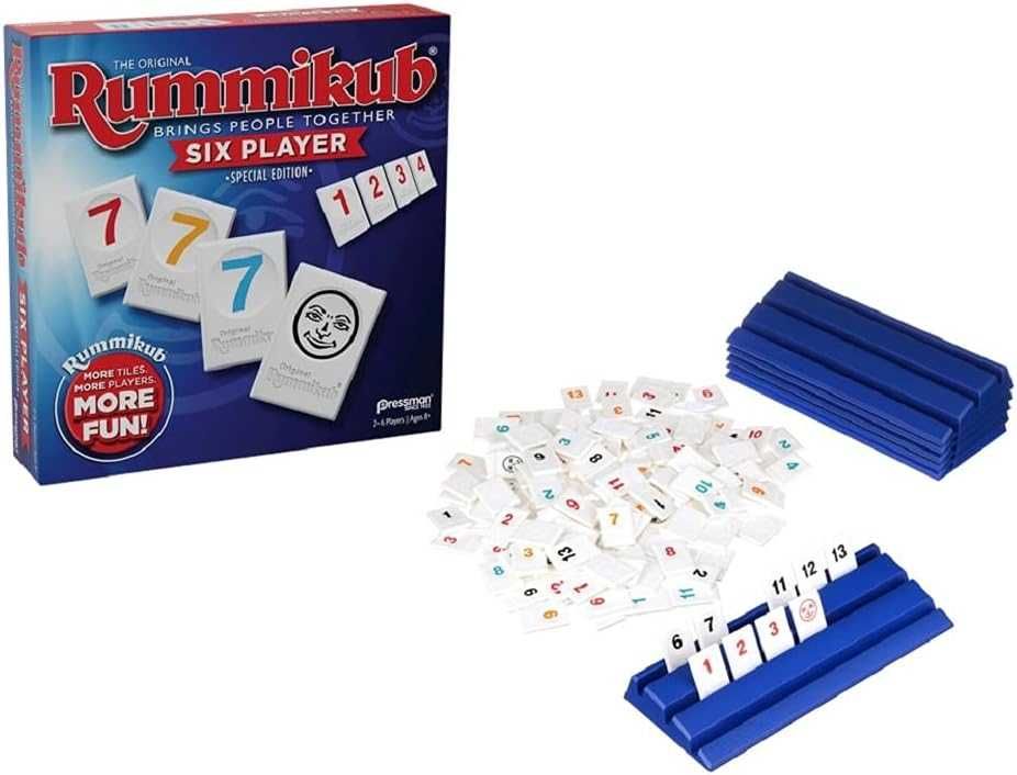 Настольная игра Руммикуб классический 2-6 игроков, Rummikub Pressman