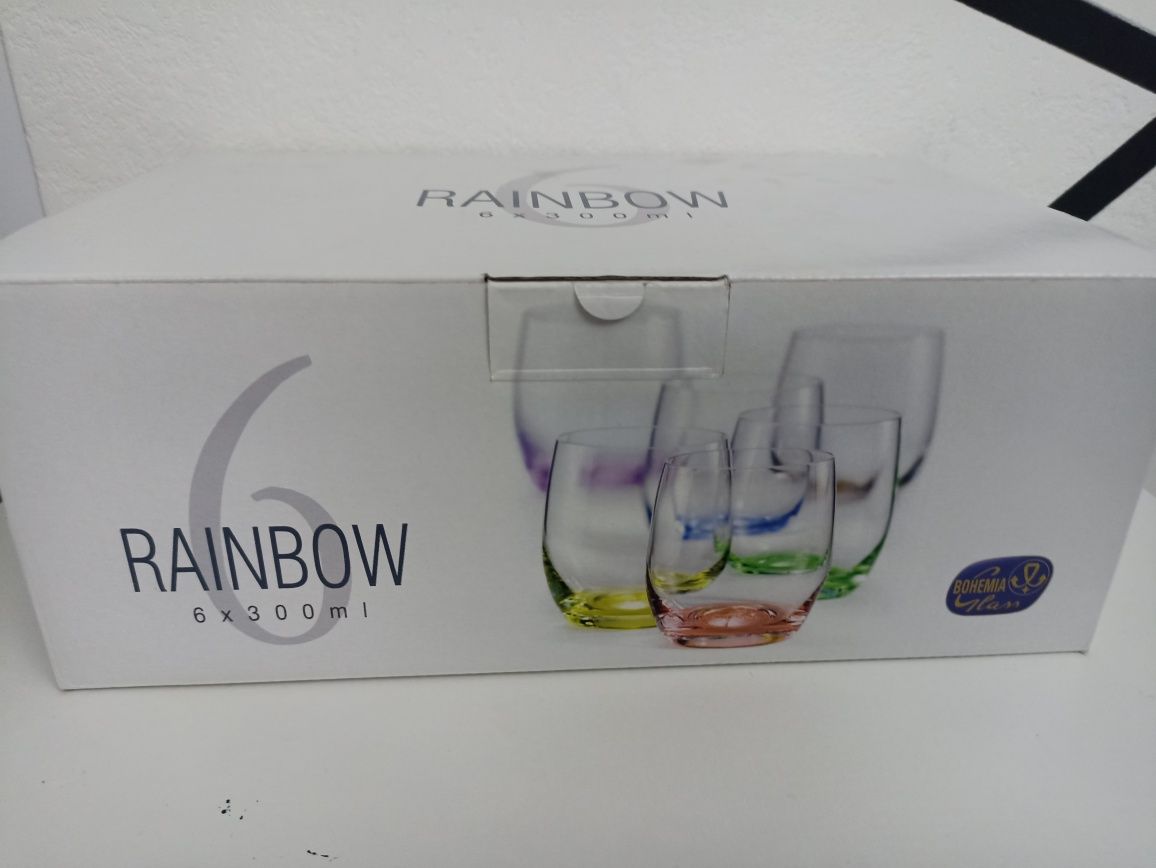 Розпродаж наборів келихів Bohemia Rainbow