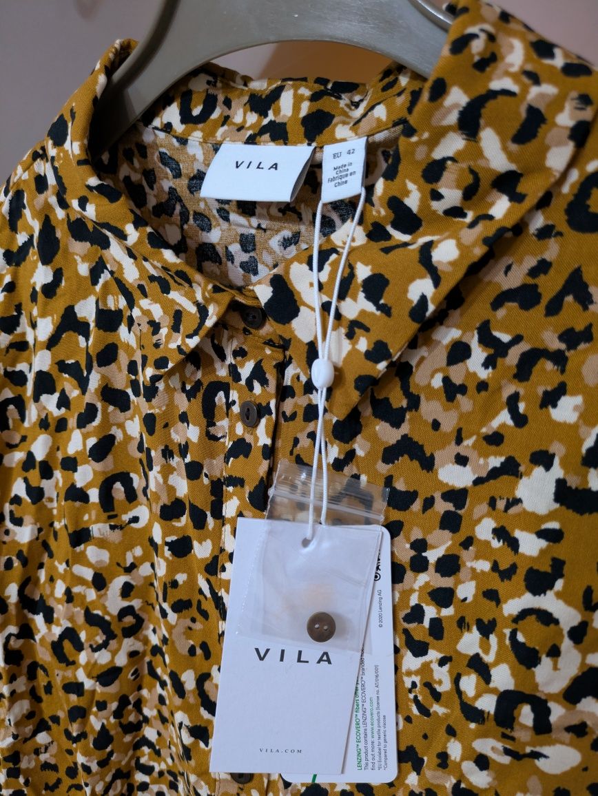 Bluzka NOWA Leopard 100% wiskoza XL VILA