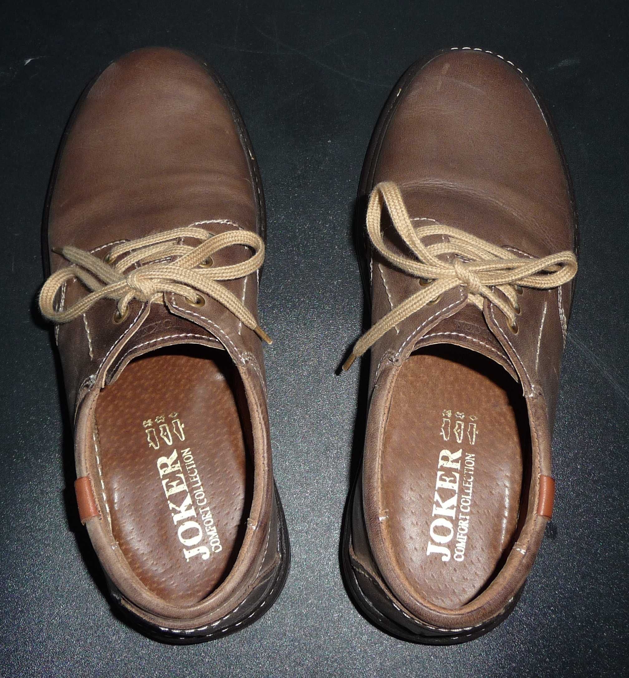 Buty męskie skórzane JOKER 415 - rozmiar 41