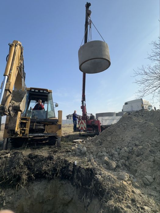 Септик під ключ, копка каналізацій комуникации, вигрибние ями под ключ