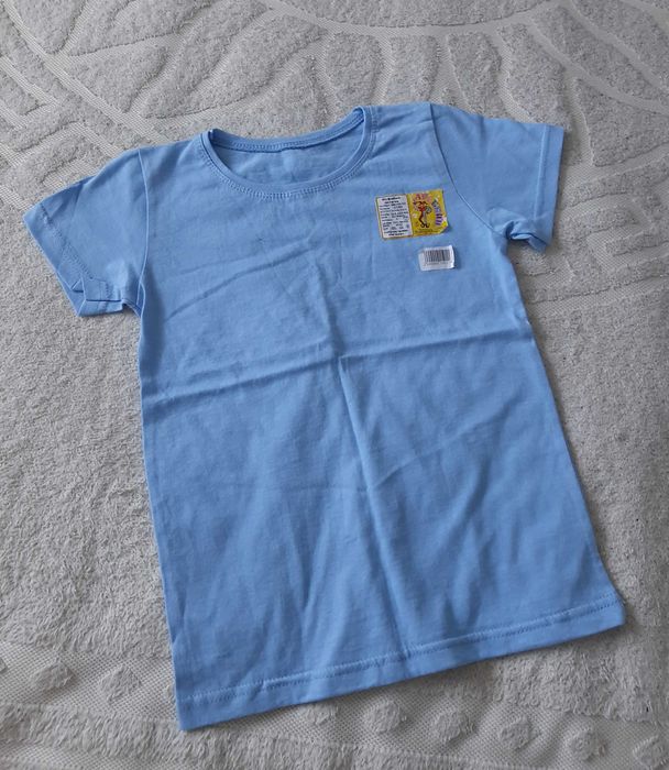 Новая футболка детская голубая