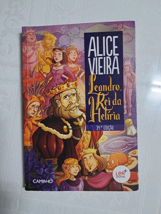 Livro Leandro, Rei da Heliria de Alice Vieira