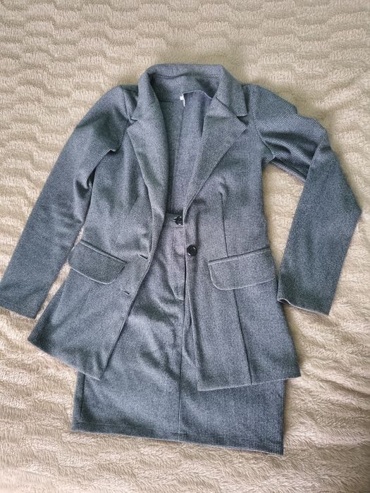 Костюм теплий шерсть спідниця піджак