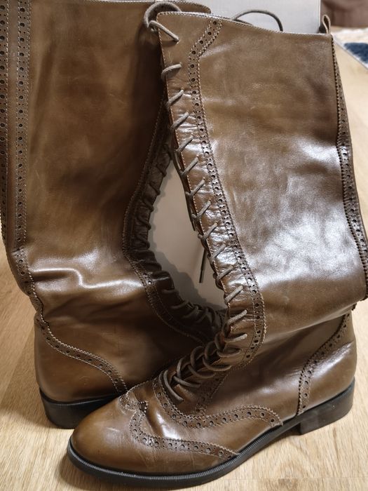 Продам шкіряні чоботи