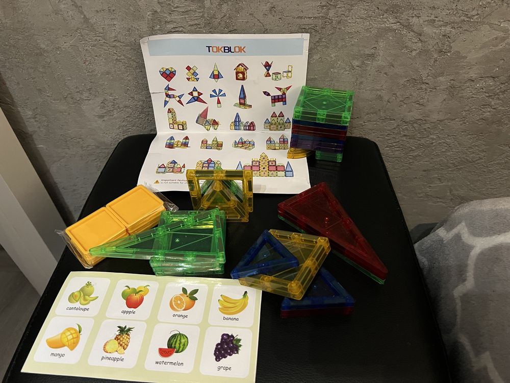 Toblok magnetyczne klocki 3d, zabawki dla dzieci