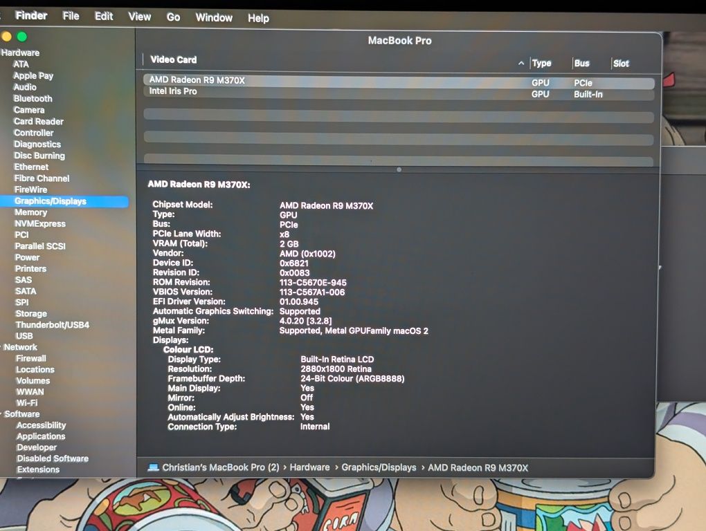 MacBook Pro (Retina, 15", Mid 2015)