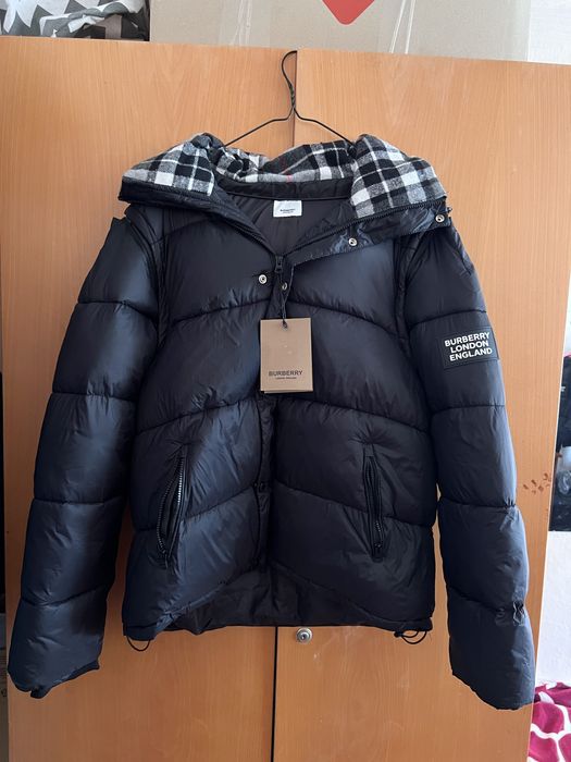 Пуховик burberry л розмір / куртка burberry / пуховик барбері /
