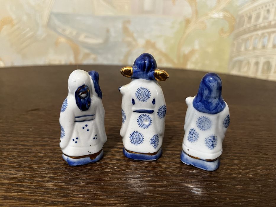 Статуэтки,фигурки Китайские мудрецы.Нэцкэ,Хотей,Три звездных старца