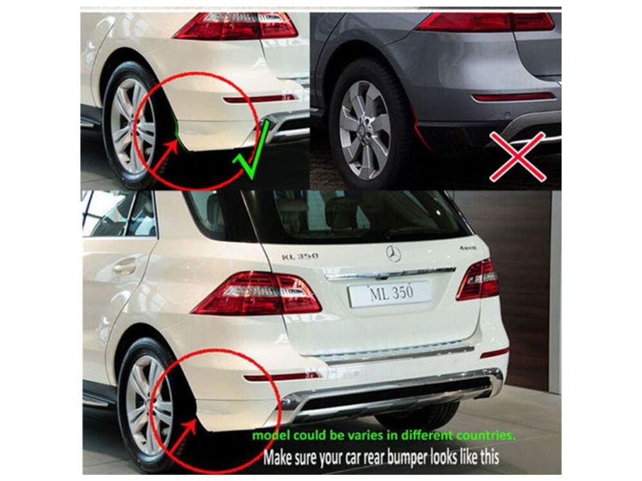 Mercedes ML klass W166 Брызговики с порогами AMG (4 шт)