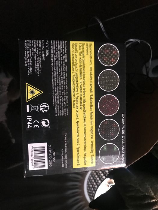 Projetor luminoso exterior multicolor natal