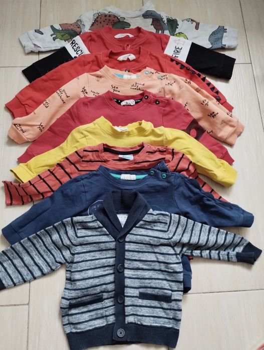 Bluza, bluzka, swetr r. 74, -9 sztuk