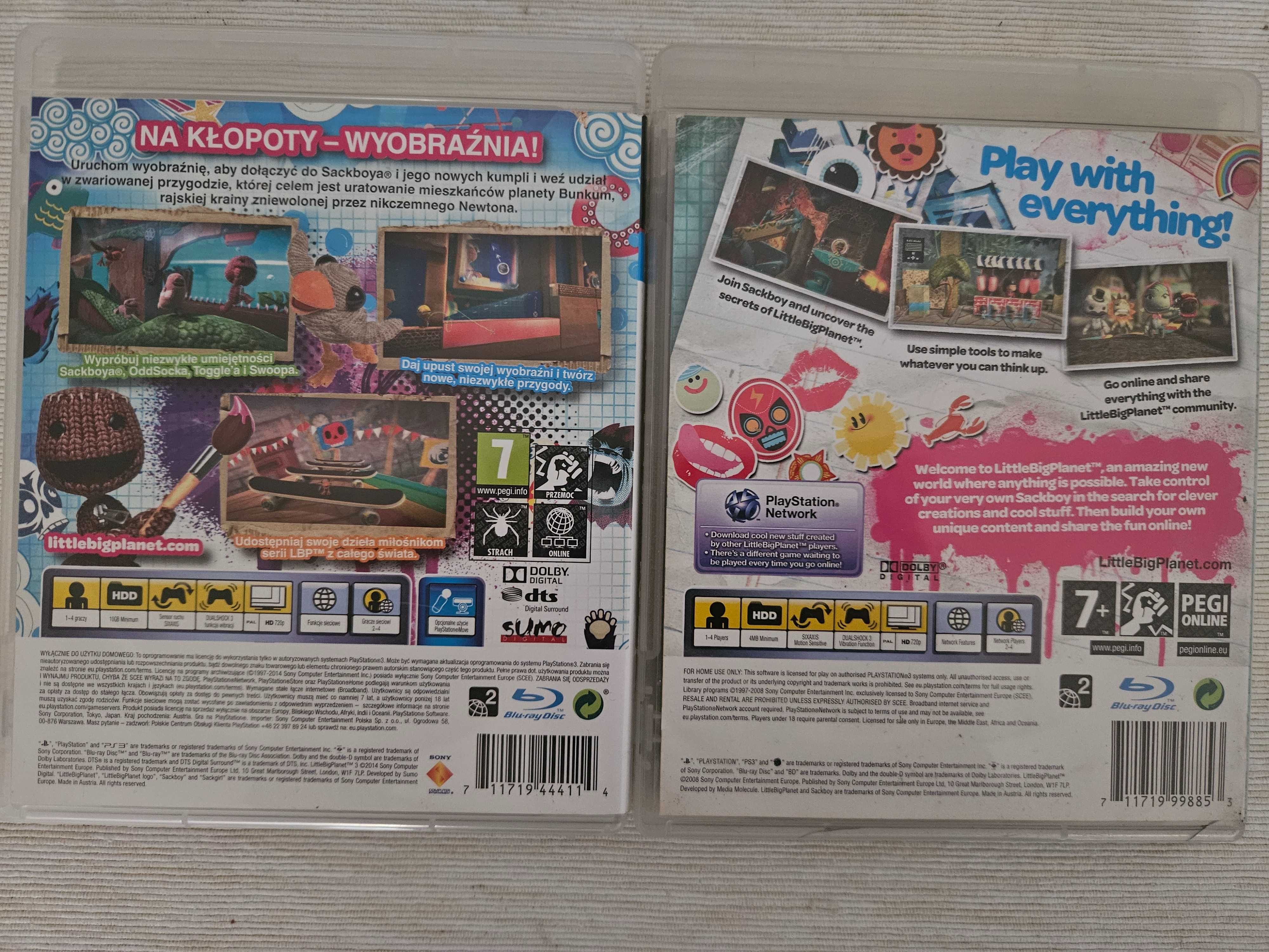 Little Big Planet 3 PS3 Lektor PL + gratis Little Big Planet ANG