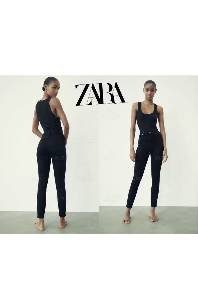 Zara джинсы высокая посадка 36 р