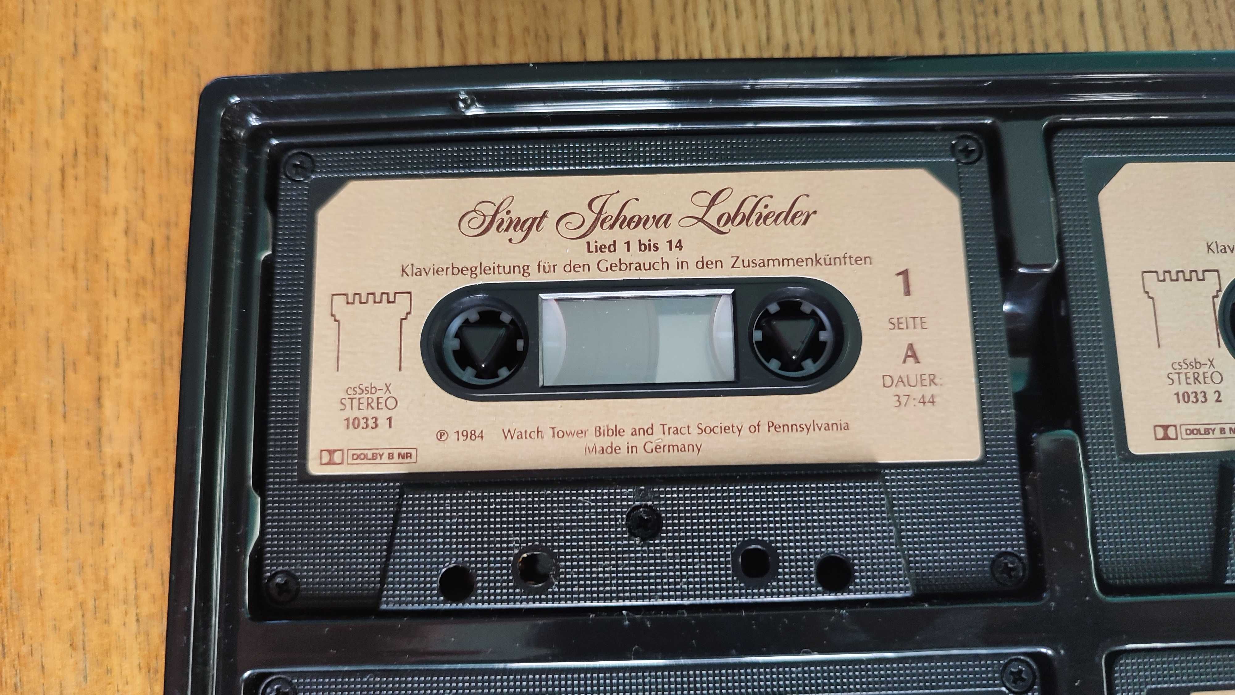 Lingt Jehova Loblieder 1984 kasety magnetofonowe 8 sztuk