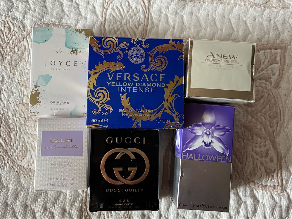 Парфюмы  Versace,Gucci.Oriflame.Крем Эйвон