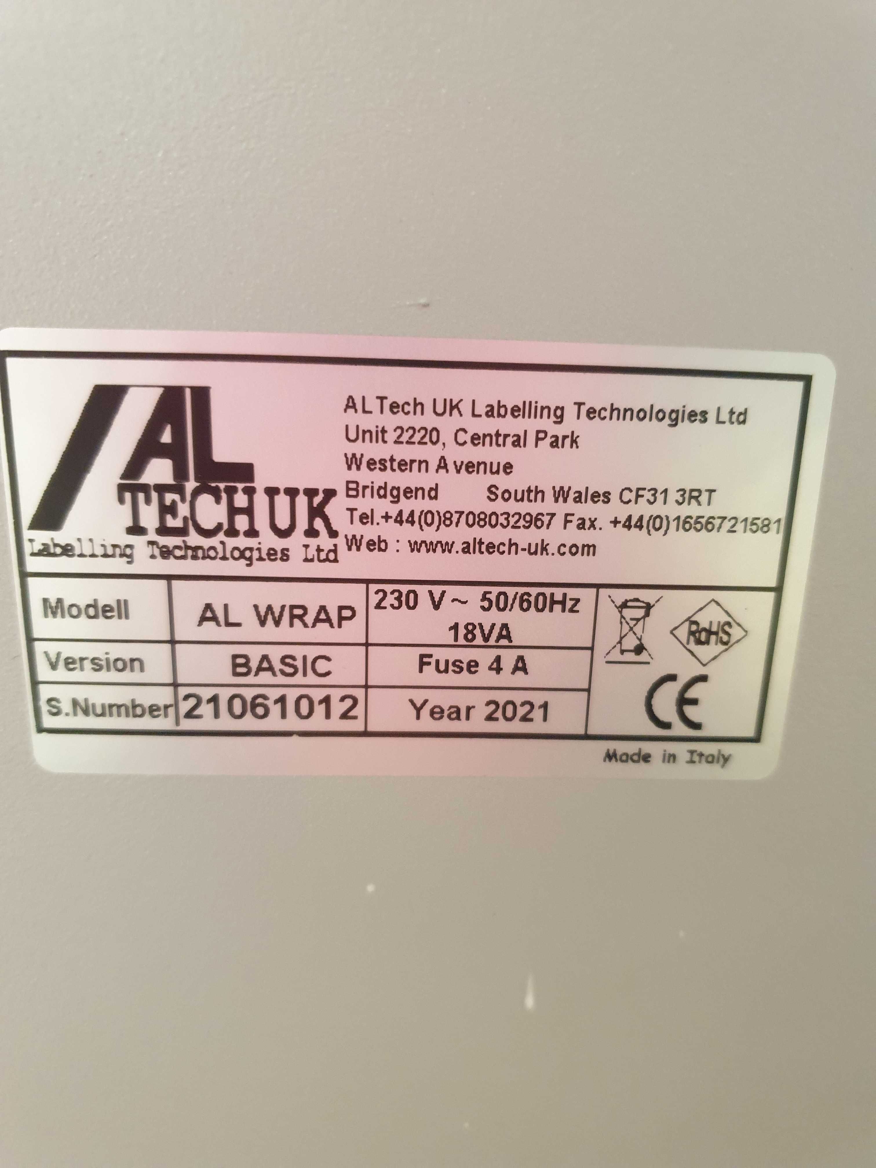 Profesjonalne urządzenie etykietujące ALTech UK – model ALwrap BASIC,
