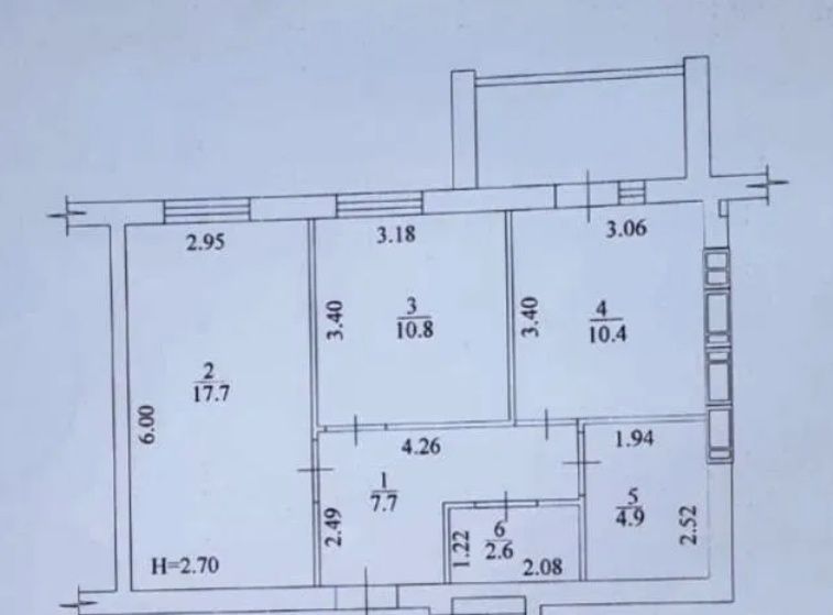 24000$ ЖК Сказка.Лучшая цена за 2-комнатную 57м2 всего 420$/м2