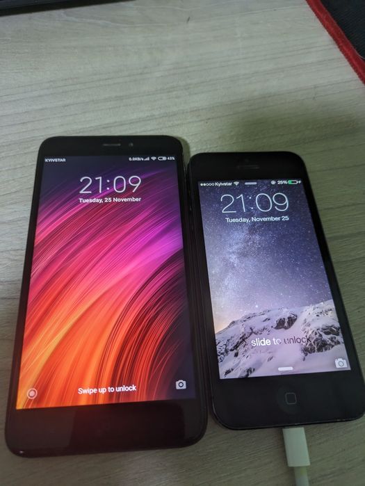 Redmi 4x 3/32gb і iPhone 5 16gb Neverlock