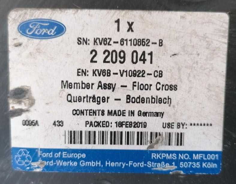 barra / reforço frontal ford transit connect / tourneo connect - NOVO