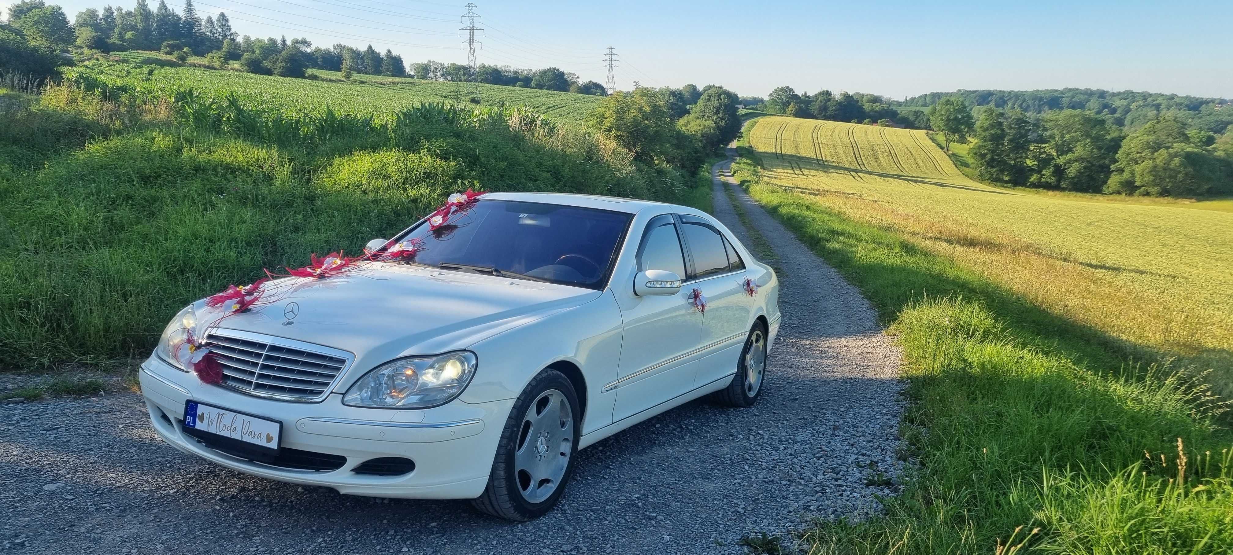 Mercedes S600 V12 do ślubu, na jubileusz, imprezy okolicznościowe