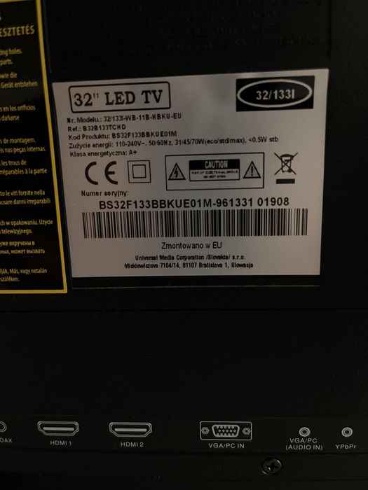 Tv telewizor blaupunkt 32 32/133I-WB-11B-HBKU-EU