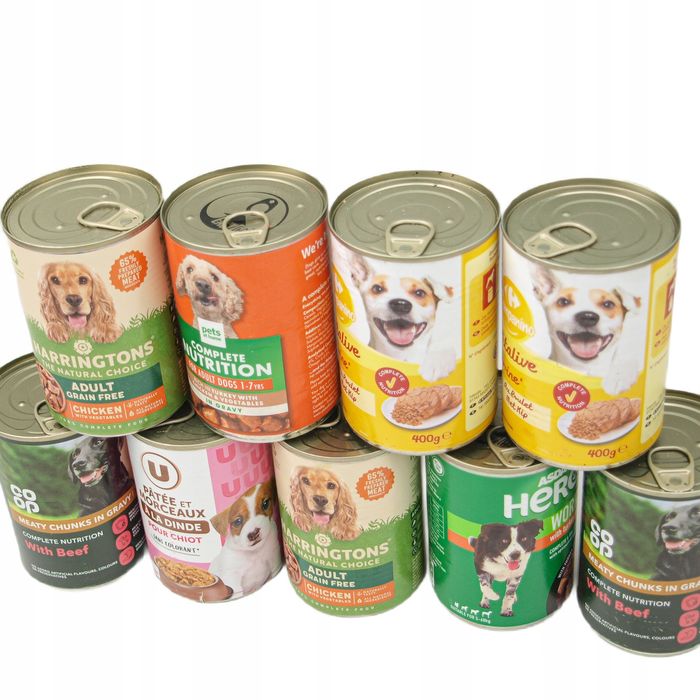 Pakiet 20 X 400G Puszka Dla Psa Mokra Karma Mega Mix Zestaw 8 Kg