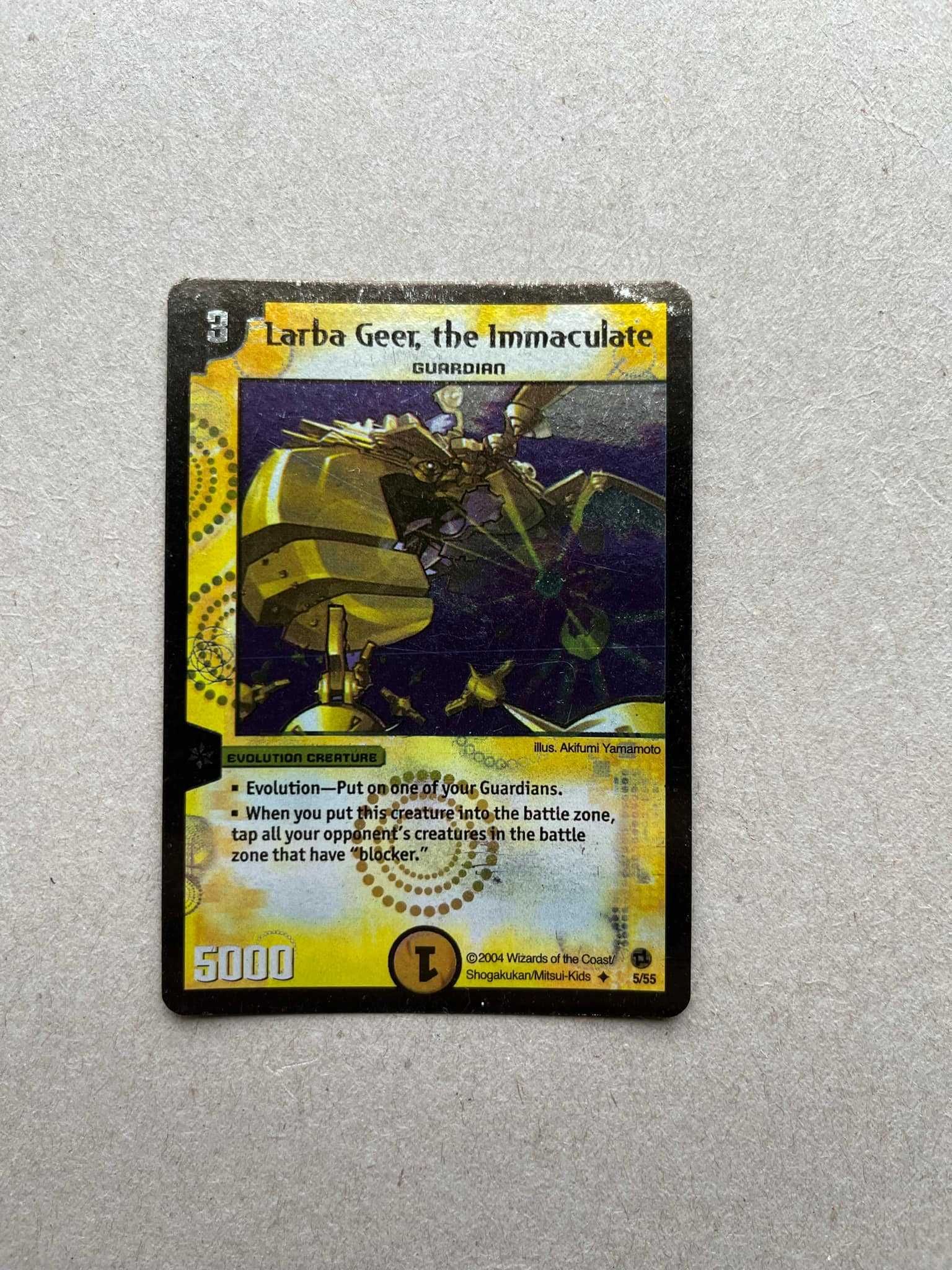 Karta Duel Masters Larba Geer, the Immaculate holo