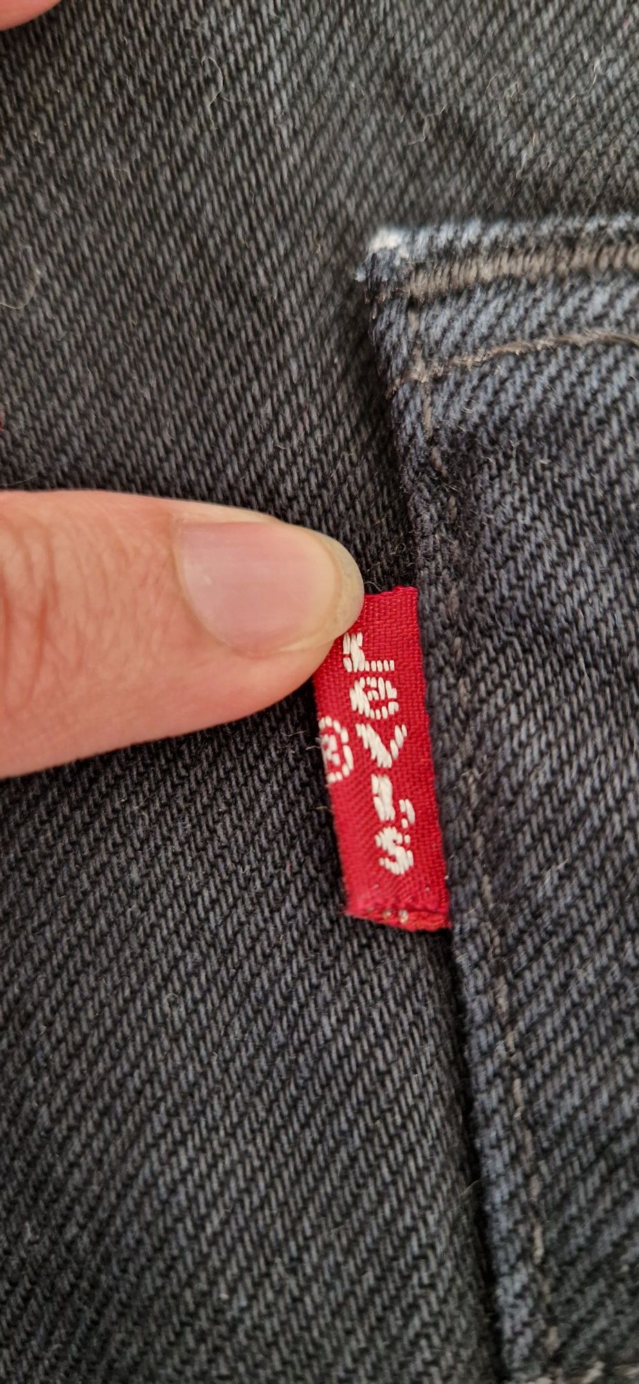 Levi's 501® | Spodenki Jeansowe | W31 L32 | Czarne | 100% Bawełna