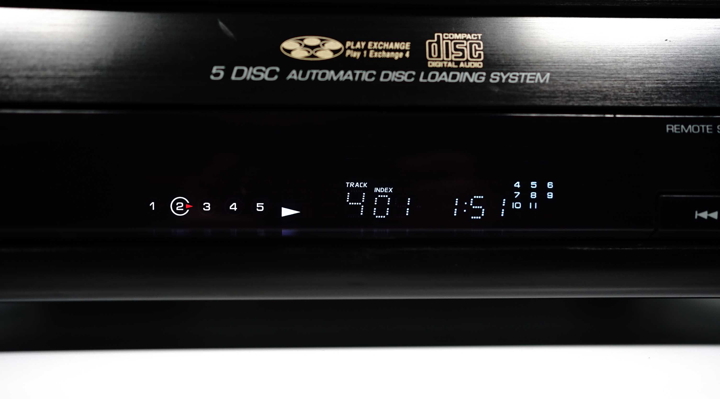 Zmieniarka na 5 płyt CD Sherwood CDC-8050R DAC 1-bit Odtwarzacz