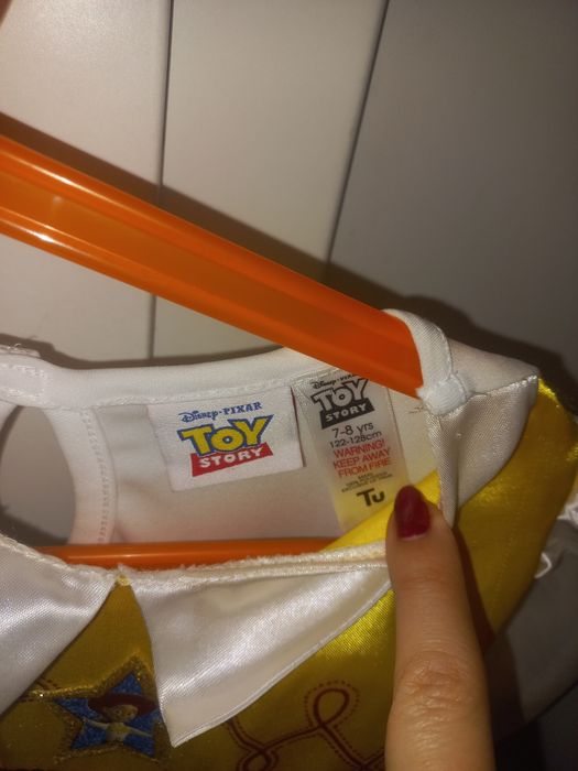 Strój karnawałowy 122/128 przebranie Jessie Toy Story + kapelusz