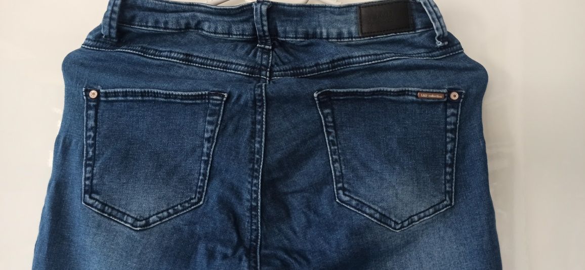 Spodnie jeans L&D, dżinsowe damskie rozmiar 36