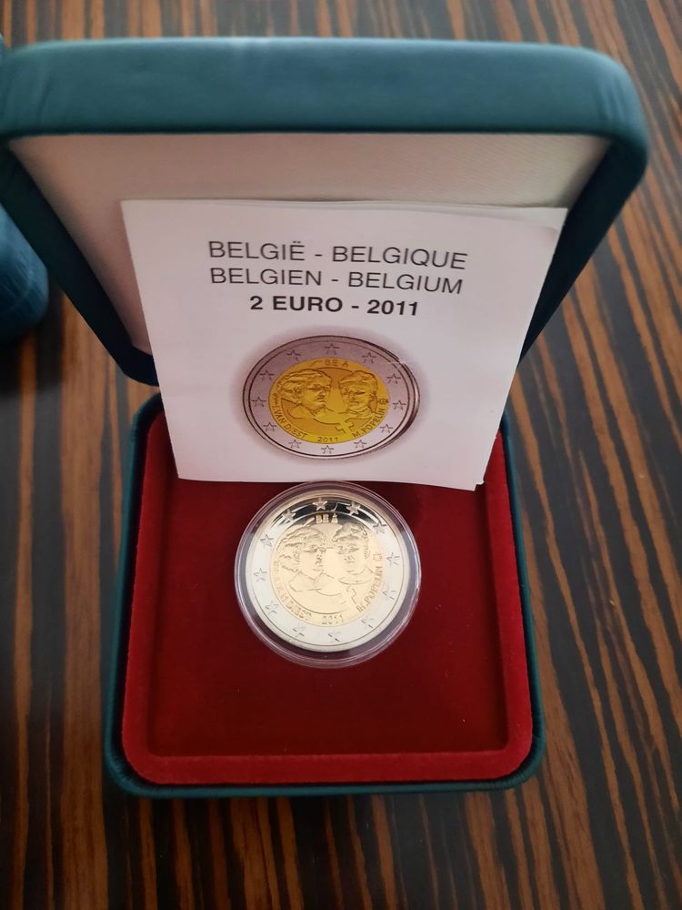 Moedas 2 euros belgica proof