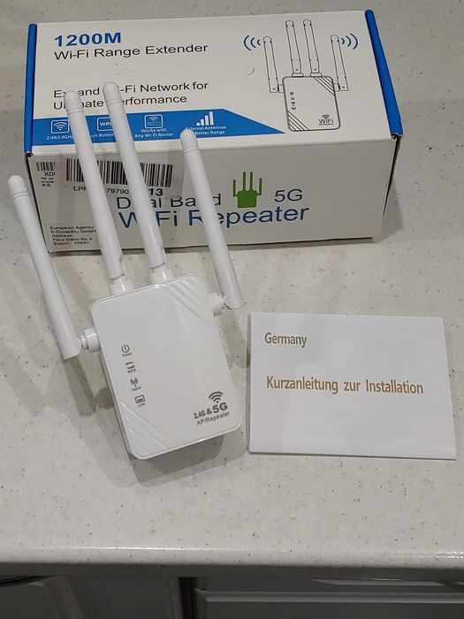 двухдиапазонный ретранслятор/репитер/усилитель WiFi 1200М 2.4/5Ghz