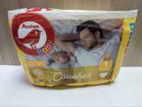 Підгузники Dodot 1 2-5 кг. 28 шт. Auchan Baby 1 2-5 кг. 22 шт