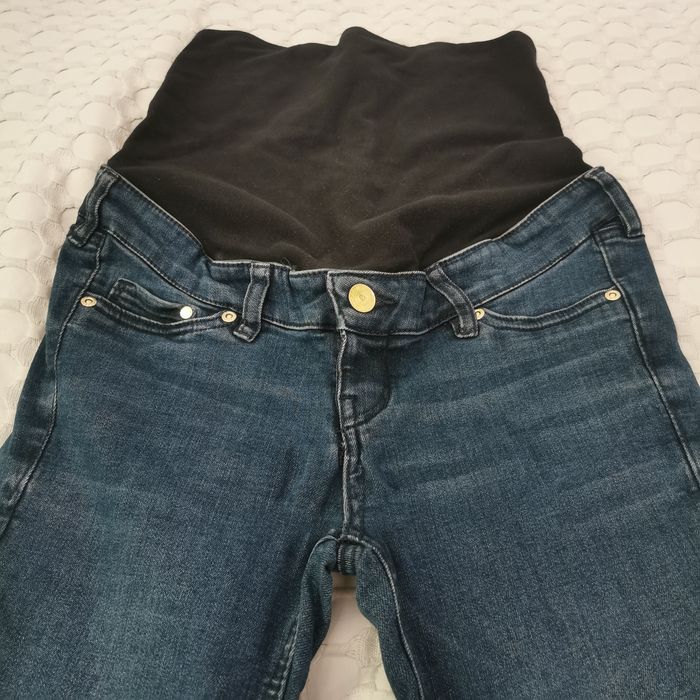 Spodnie ciążowe granatowe/niebieskie H&M MAMA, rozm. 36