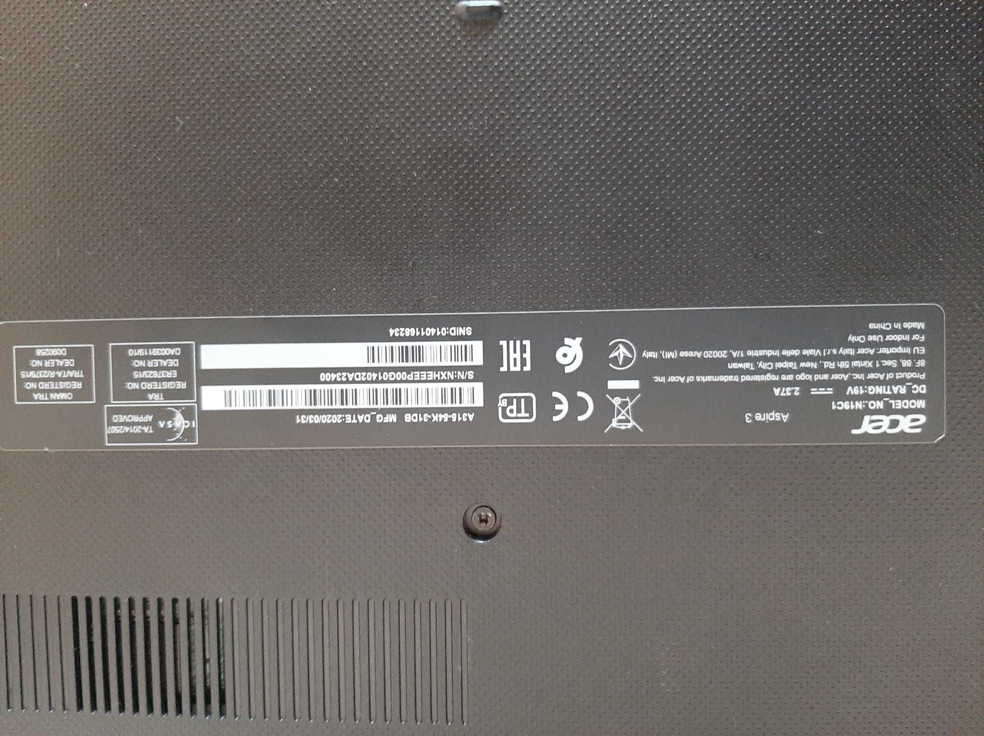 Do sprzedania laptop Acer Aspire 3 N19V1