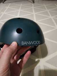 Kask Banwood zielony dark green 50-54cm 3-7 lat