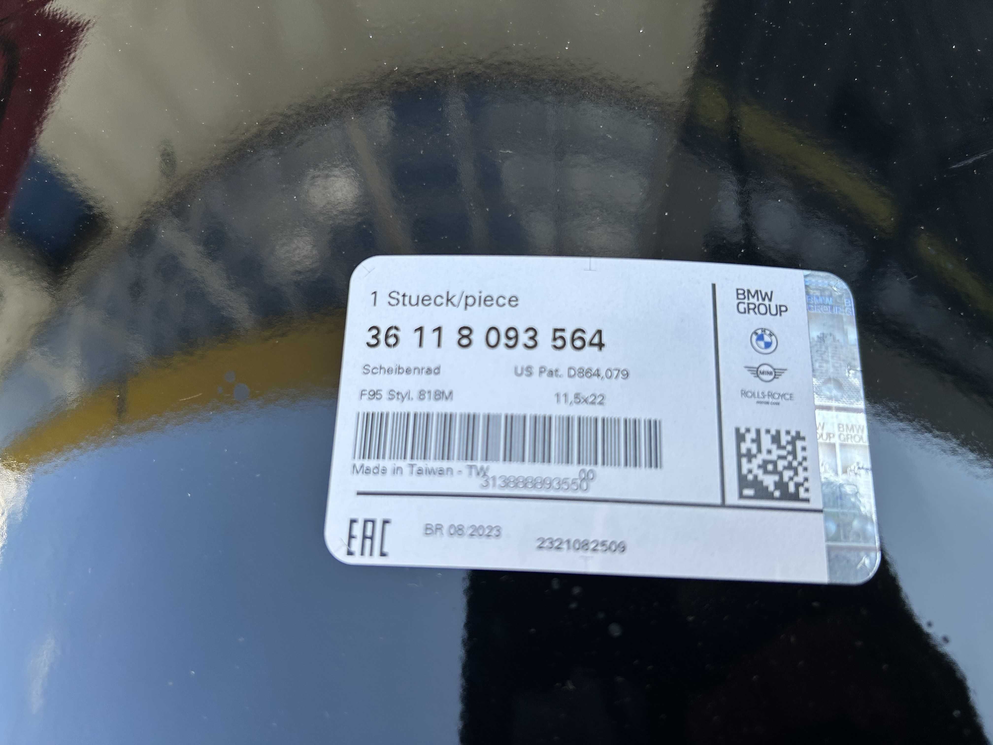 BMW F95 X5M X6M felga 11,5x22 Mpakiet OE