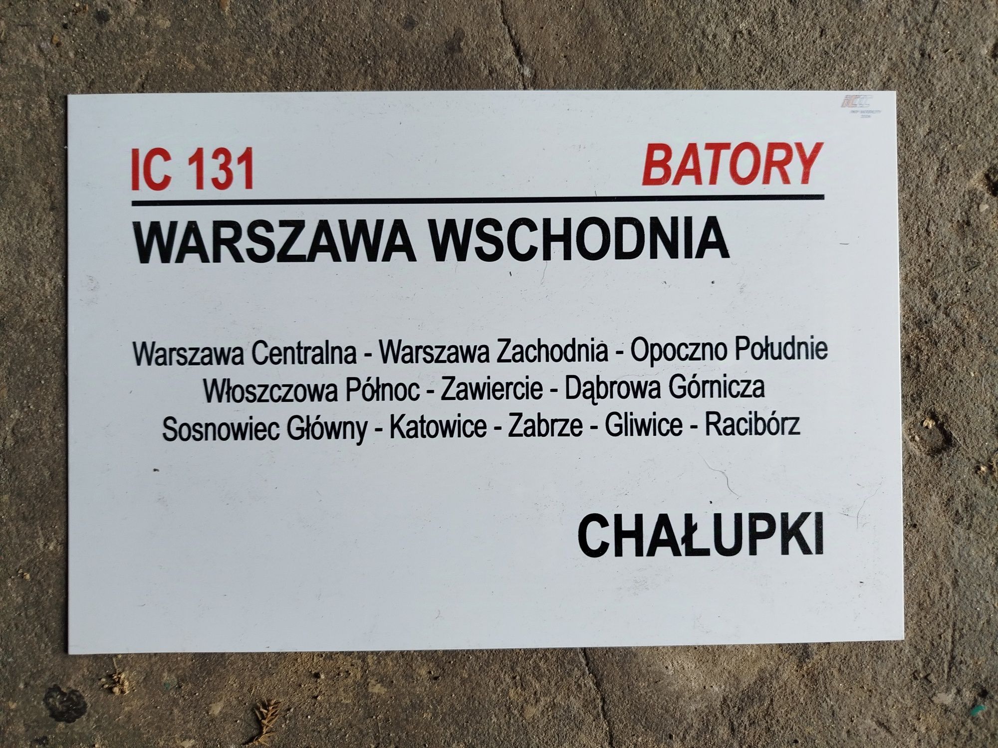 Tablica kierunkowa z IC Batory