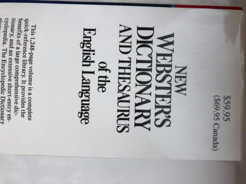 New Websters Dictionary & Thesaurus, английский словарь